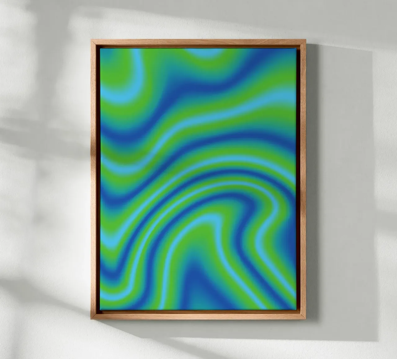 Holographic Effect 01 tela con Cornice a cassetta da tessami