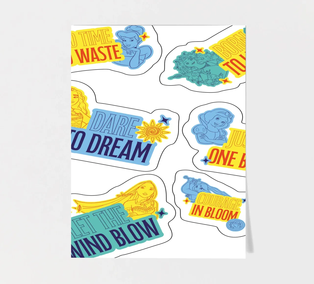 Empowered Disney Princess stickervel van DISNEY PRINCESS - Sticker Shop