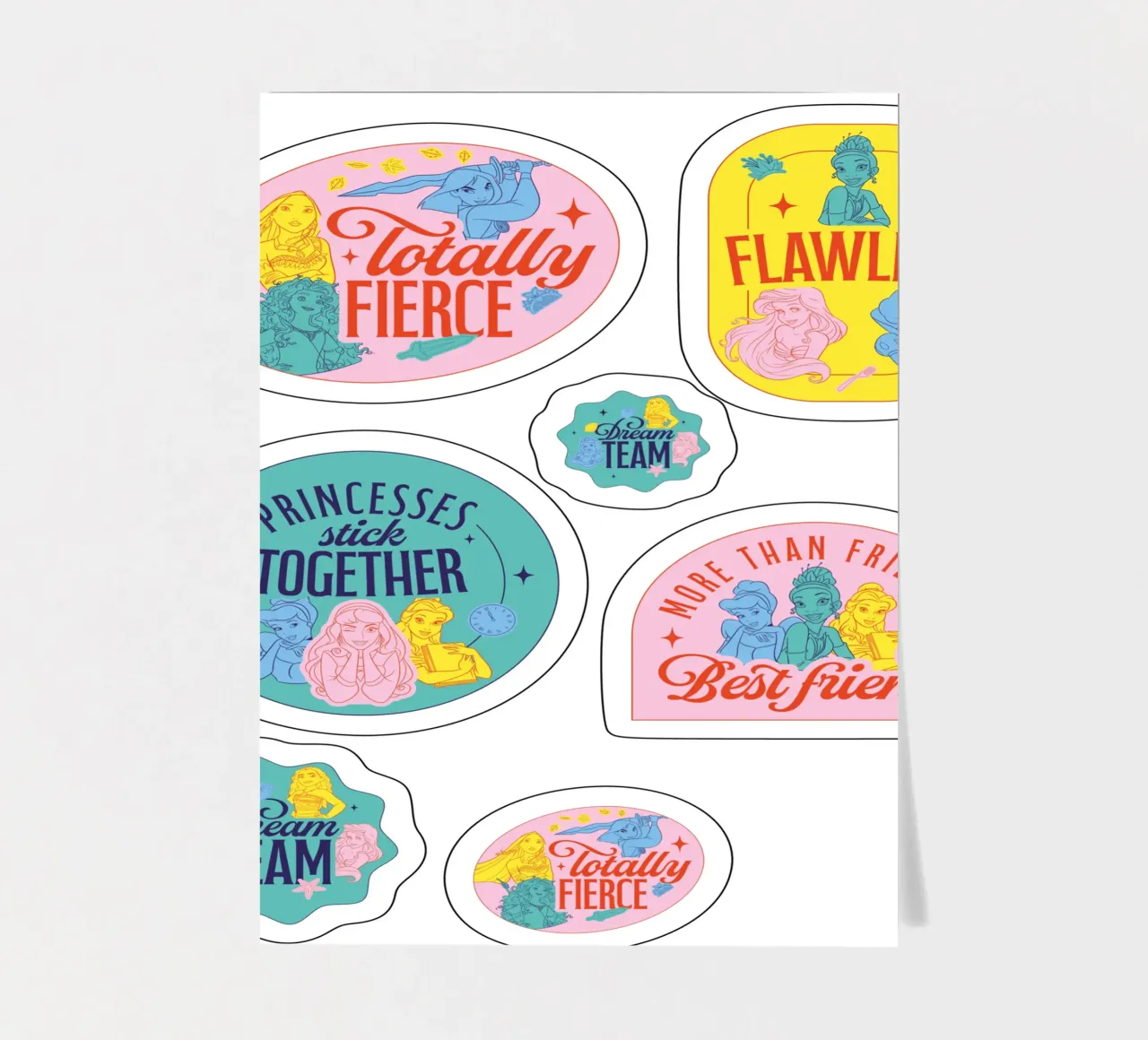mutige Prinzessinnen sticker sheet by DISNEY PRINCESS - Sticker Shop