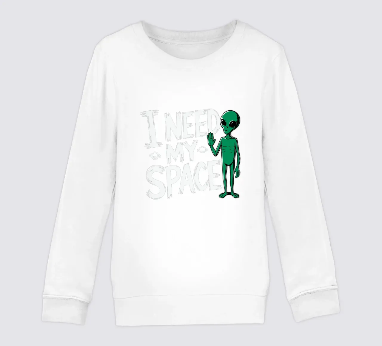 I Need My Space felpa bambino da edsonramosart