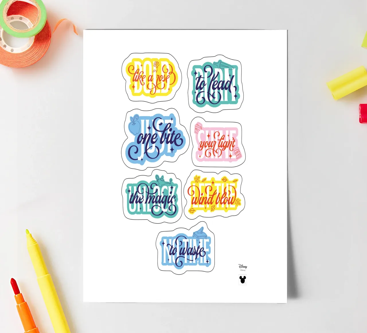 empowered Prinzessinnen sticker sheet by DISNEY PRINCESS - Sticker Shop