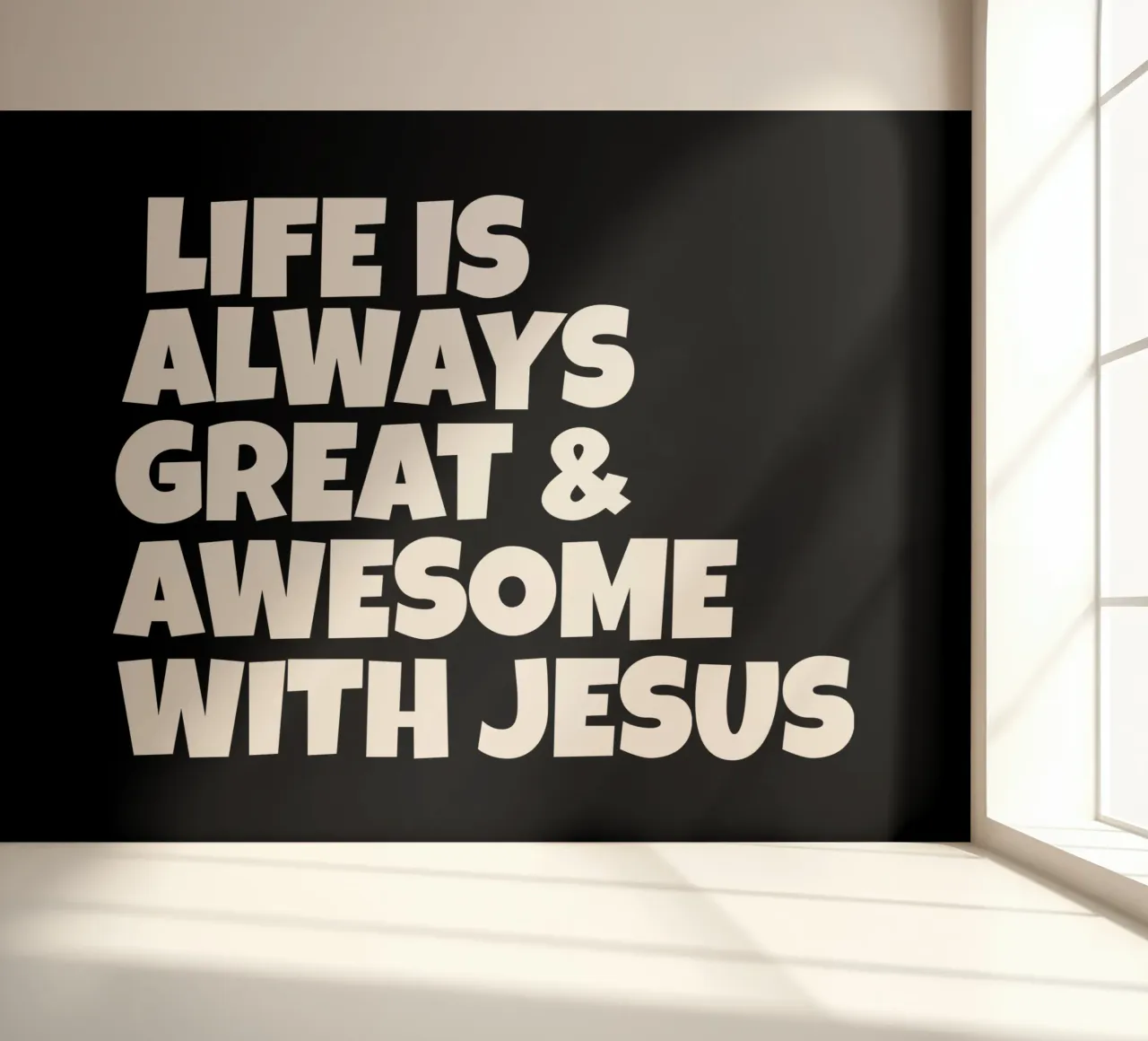 Life is always great and awesome with Jesus photo wallpaper by happieeagle