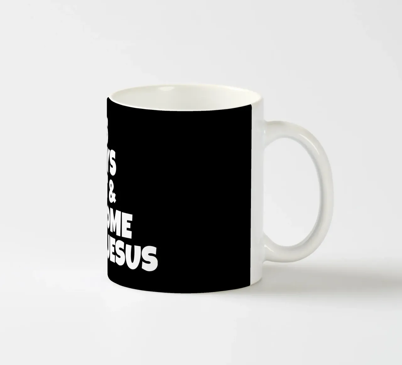 Life is always great and awesome with Jesus tazza in ceramica da happieeagle