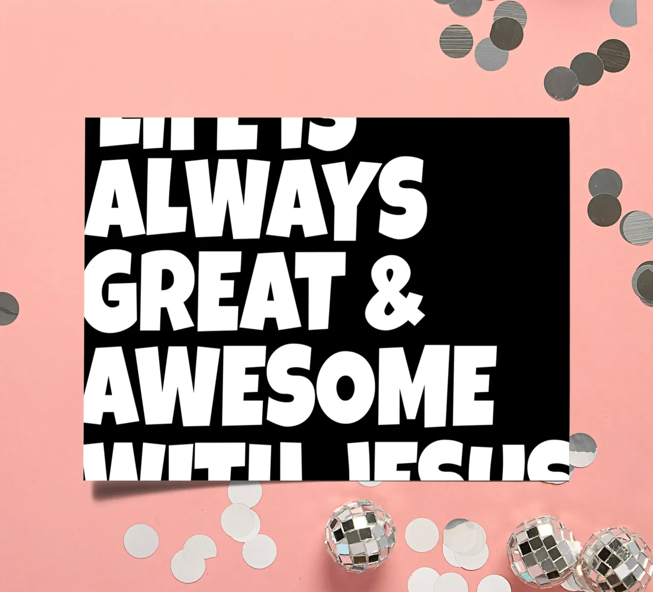 Life is always great and awesome with Jesus sticker sheet by happieeagle