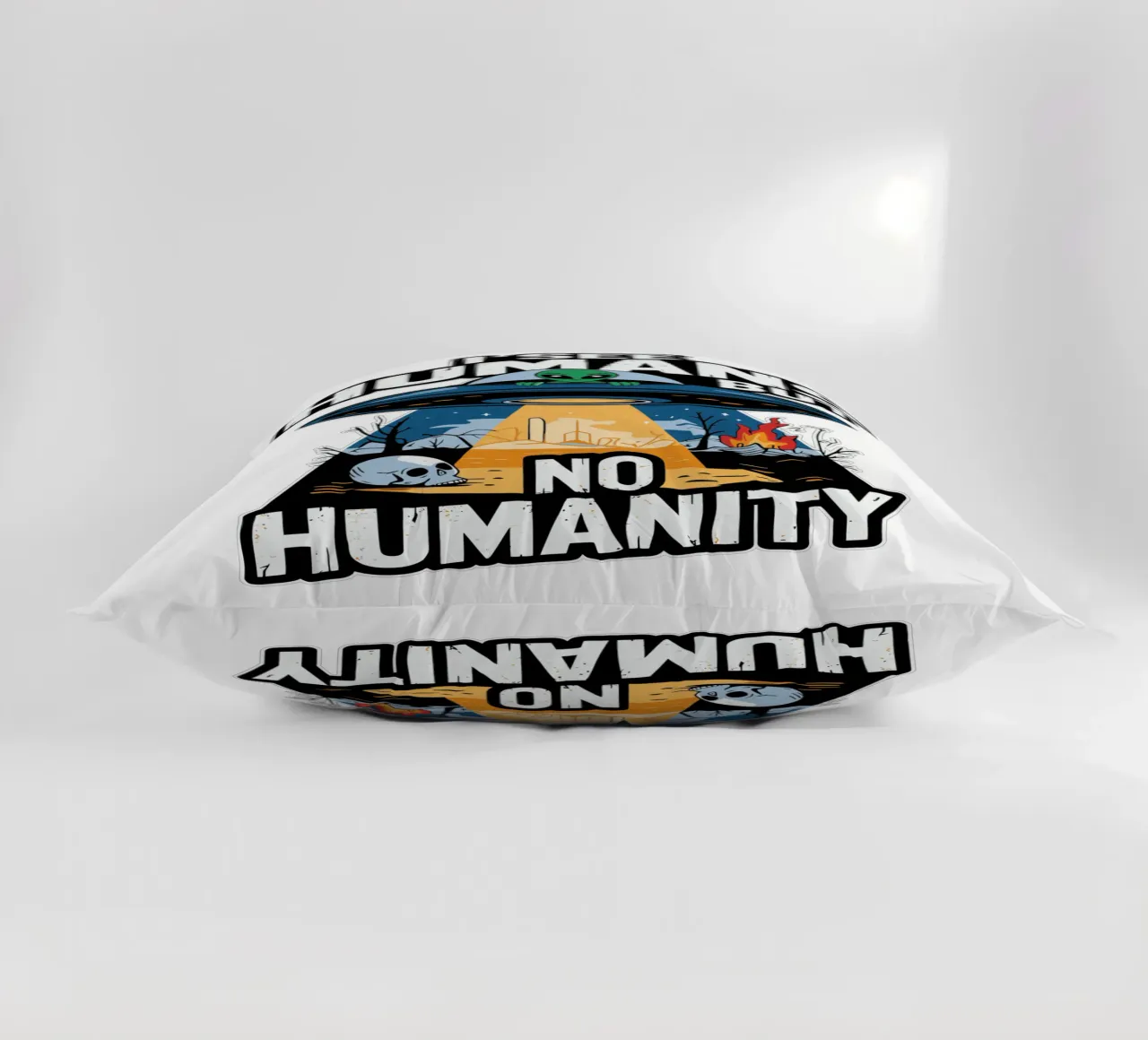 I see humans but no humanity cuscino da edsonramosart