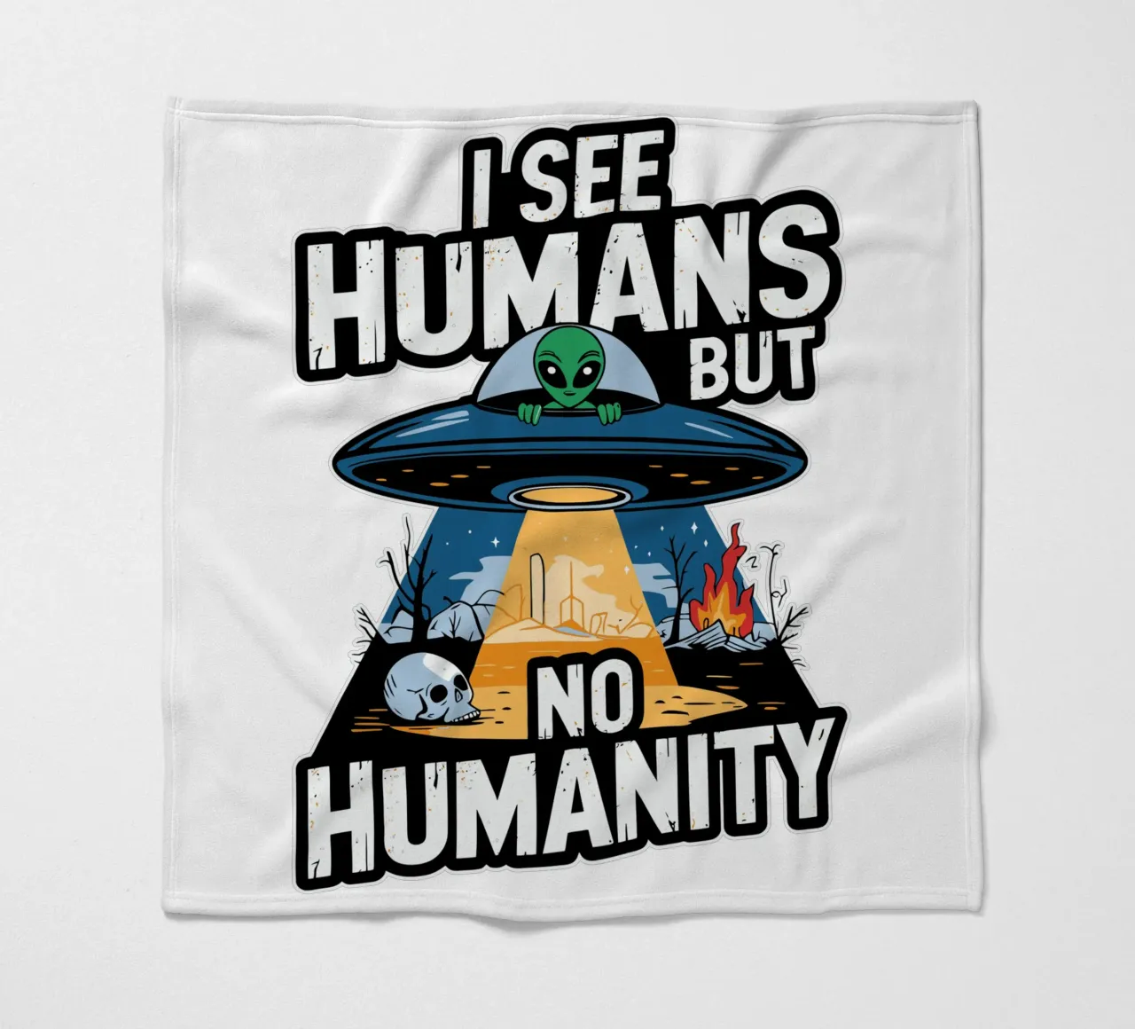 I see humans but no humanity coperta in pile da edsonramosart