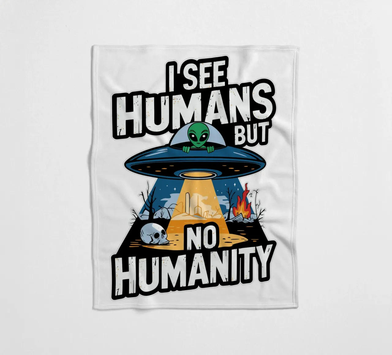 I see humans but no humanity coperta in pile da edsonramosart