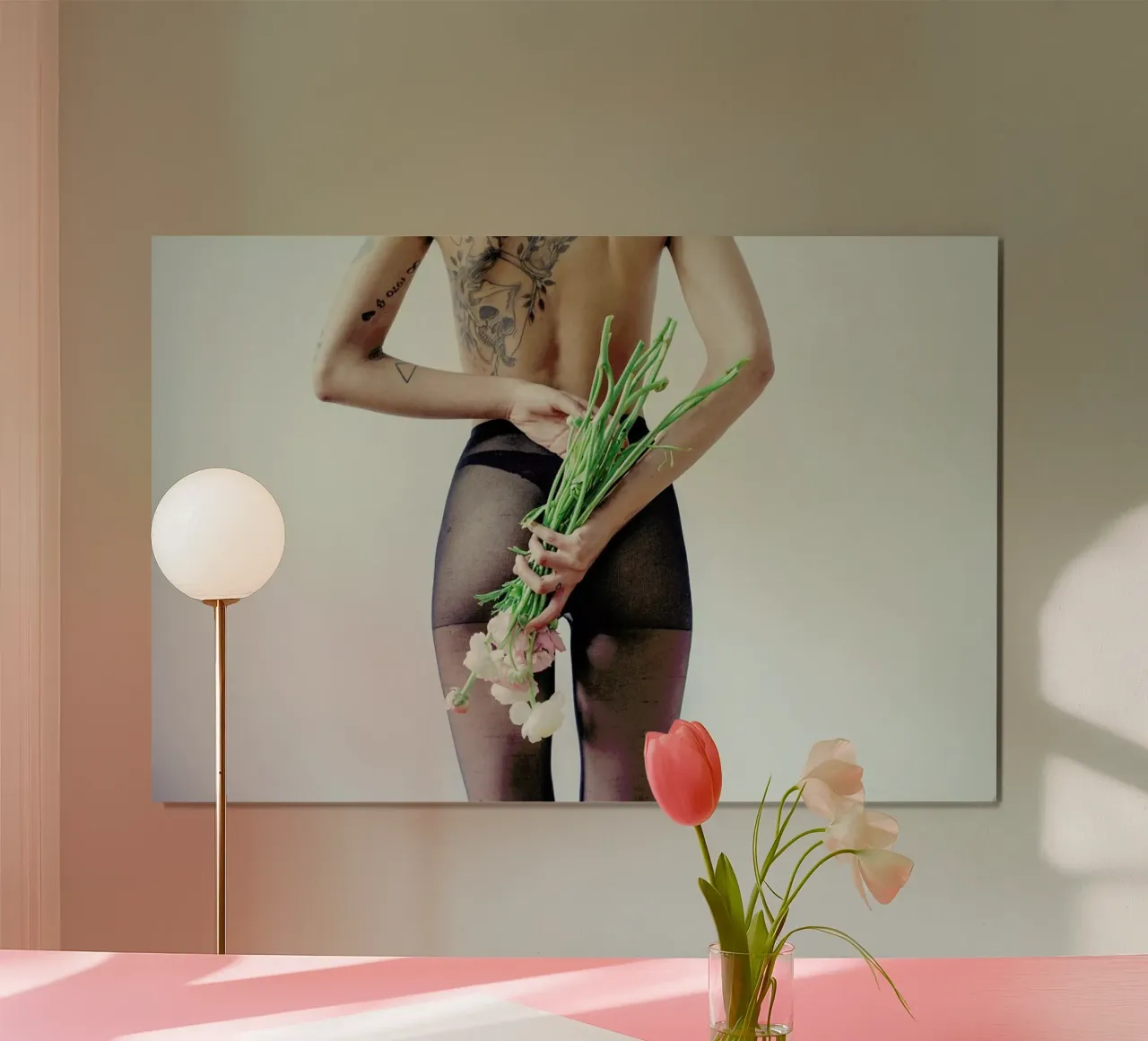 Flowers And Tights 1 carta hahnemühle da Chris Abatzis