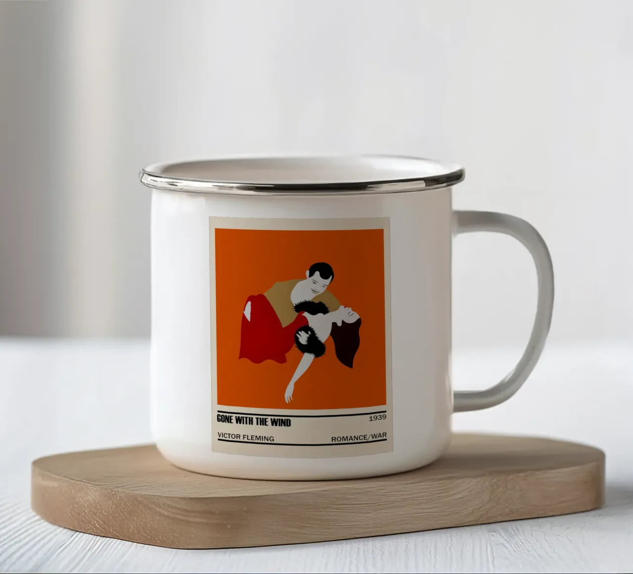 Gone With the Wind taza de esmalte de TheArtstudio