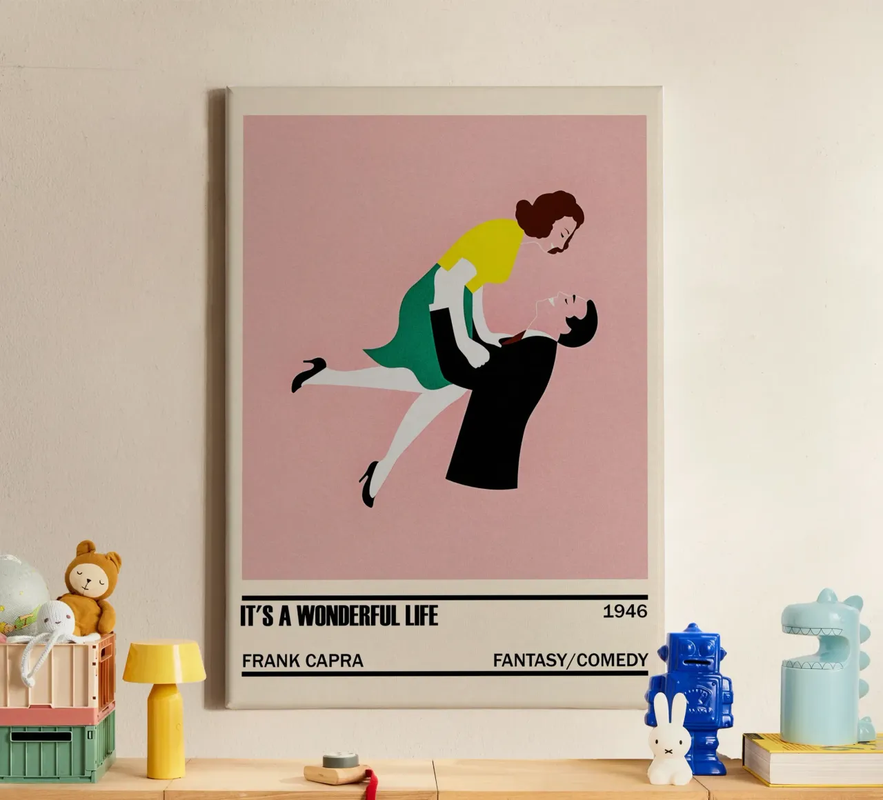 It_s a Wonderful Life tela con Cornice a cassetta da TheArtstudio