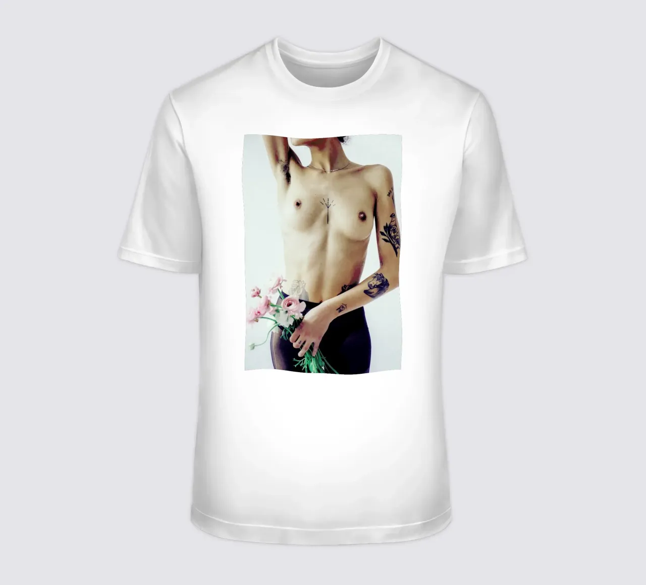 Flowers And Tights 3 t-shirt by Chris Abatzis
