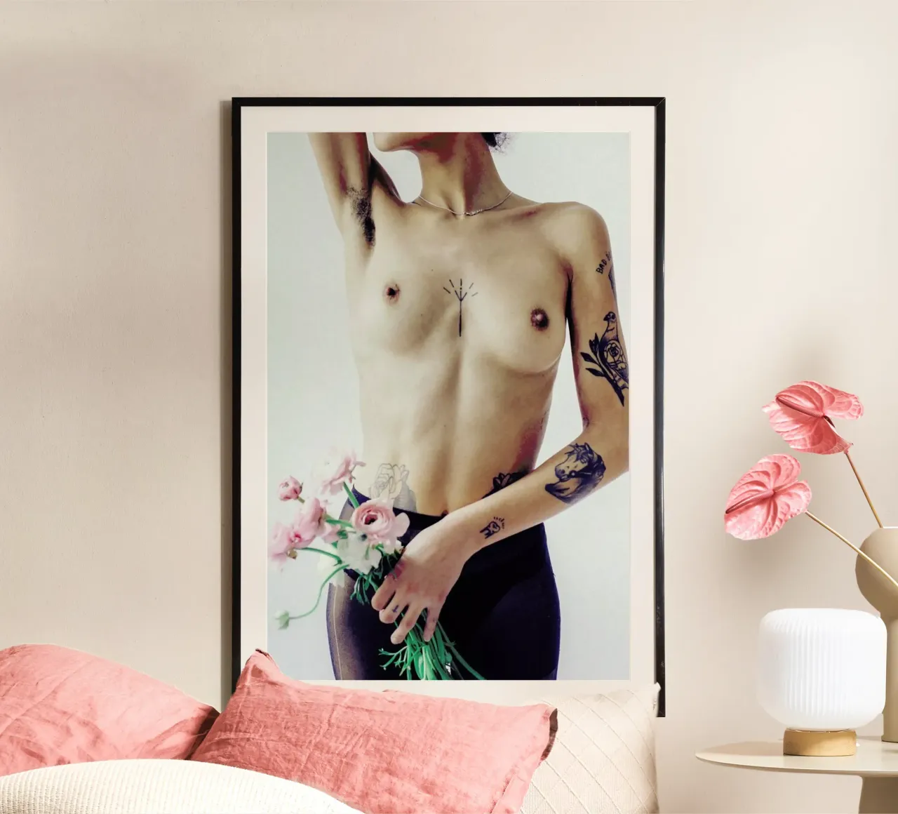 Flowers And Tights 3 Poster von Chris Abatzis