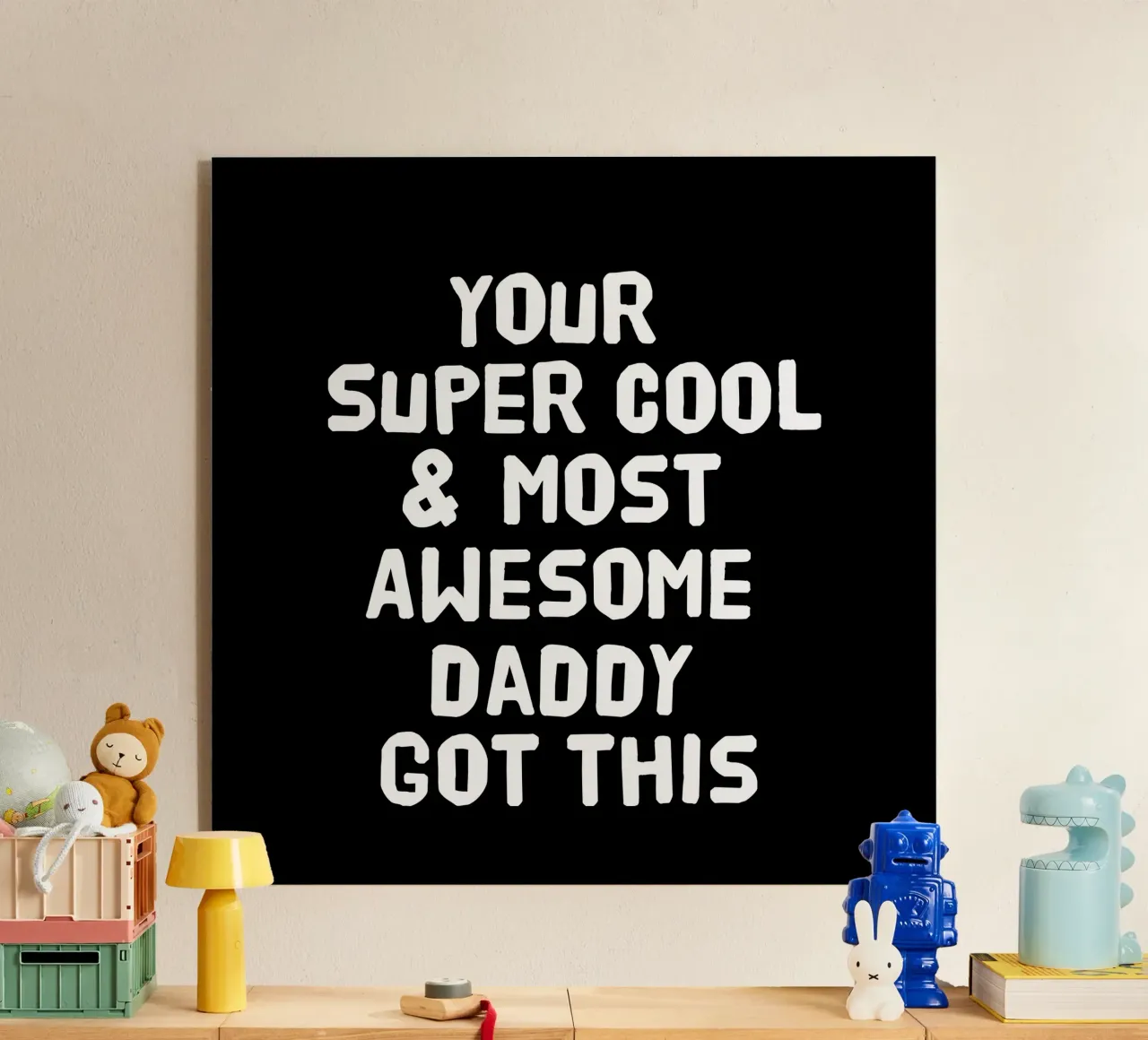 Your super cool and most awesome daddy got this metacrilato de happieeagle