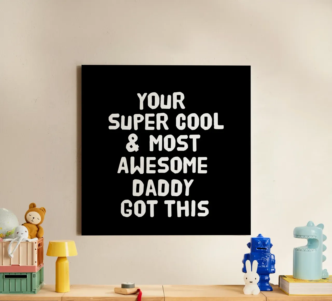 Your super cool and most awesome daddy got this tela con Cornice a cassetta da happieeagle