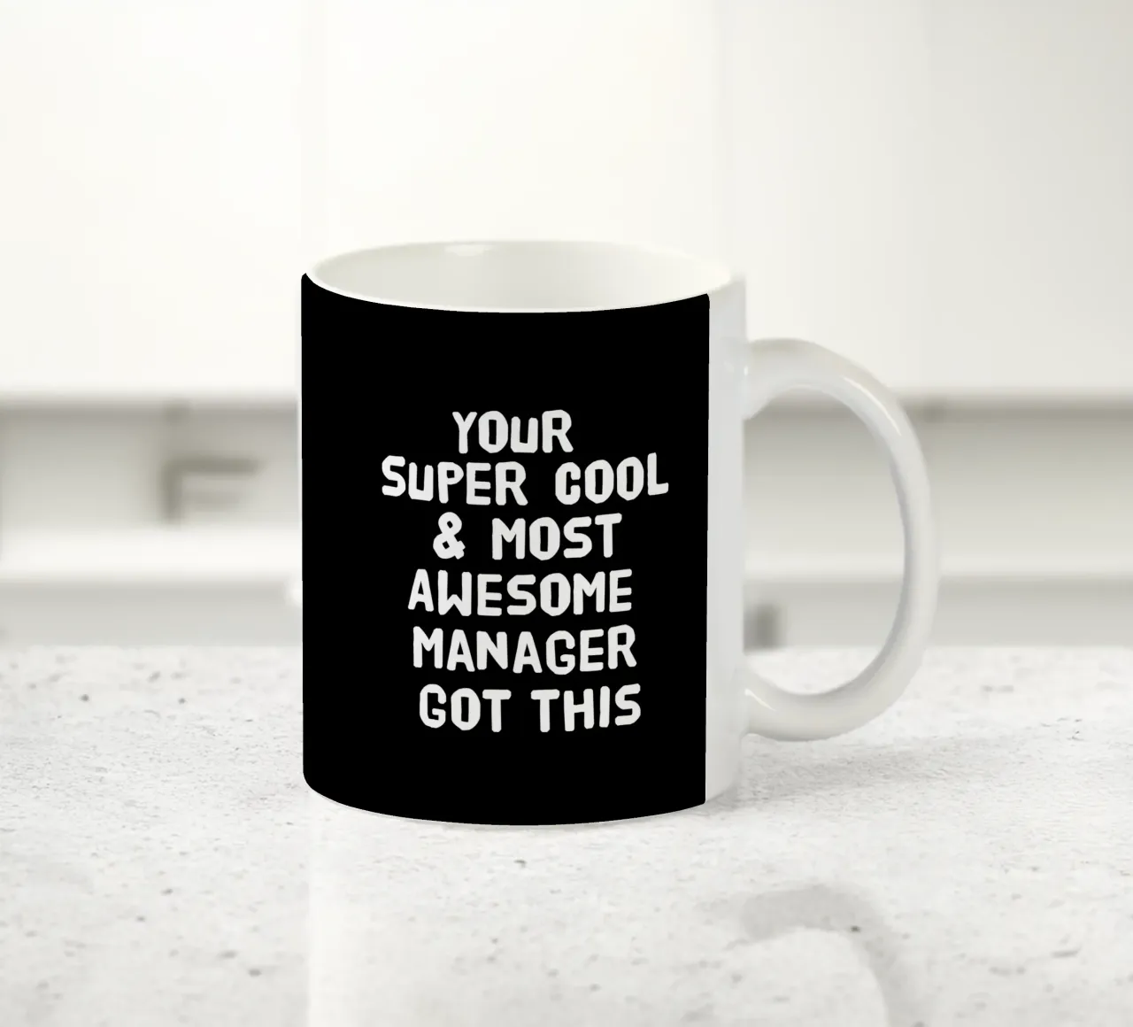 Your super cool and most awesome manager got this taza de cerámica de happieeagle
