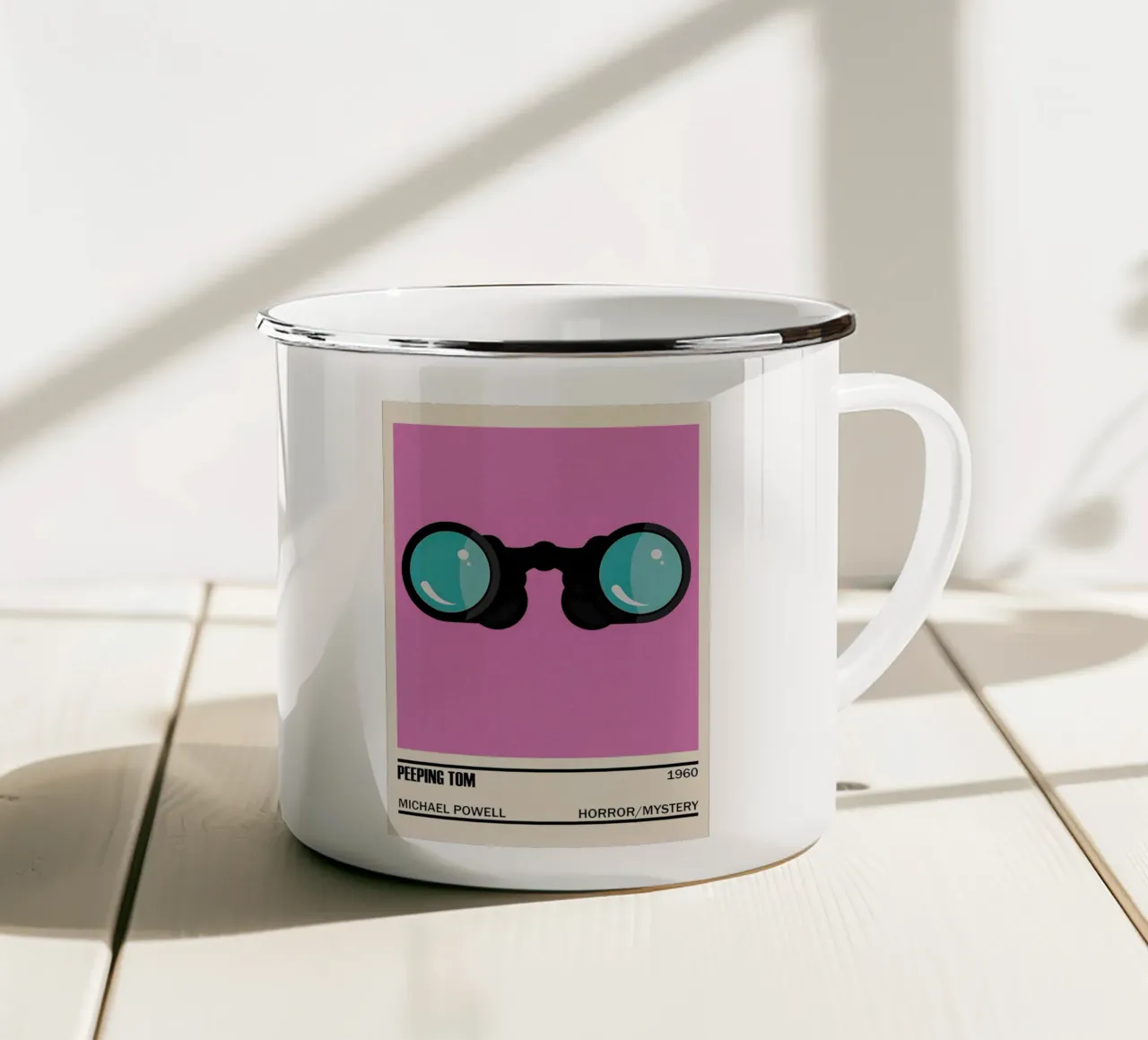 Peeping Tom tazza in smalto da TheArtstudio