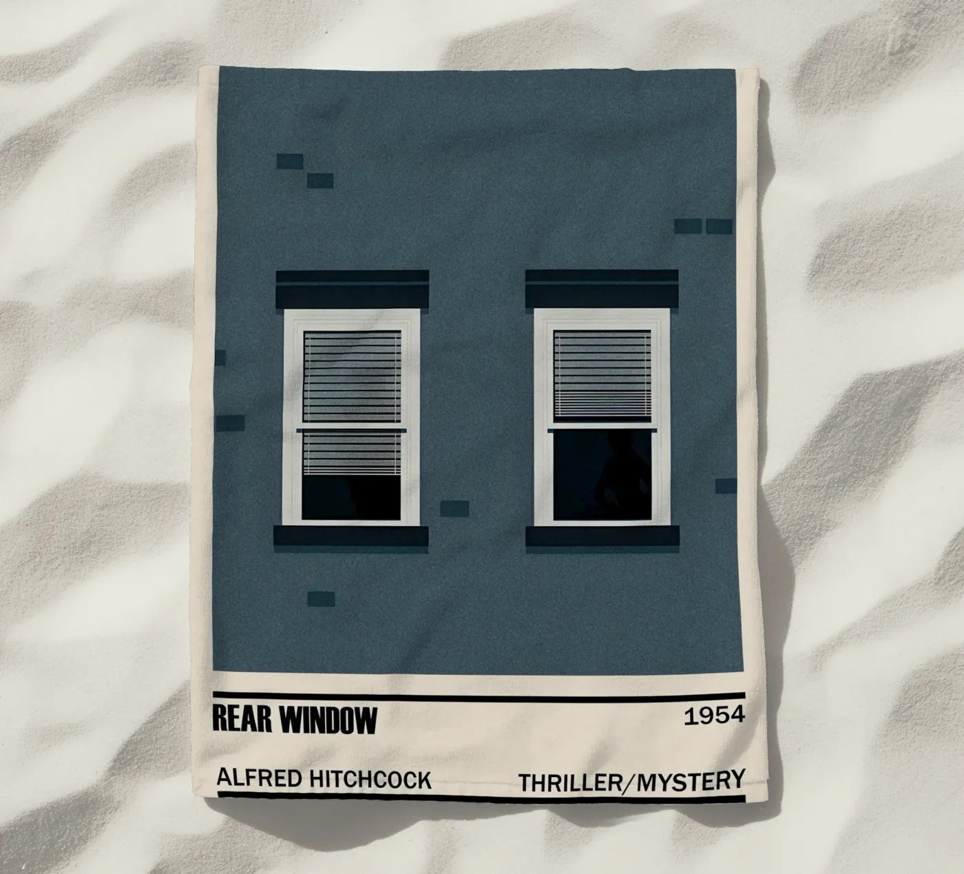 Rear Window strandhanddoek van TheArtstudio