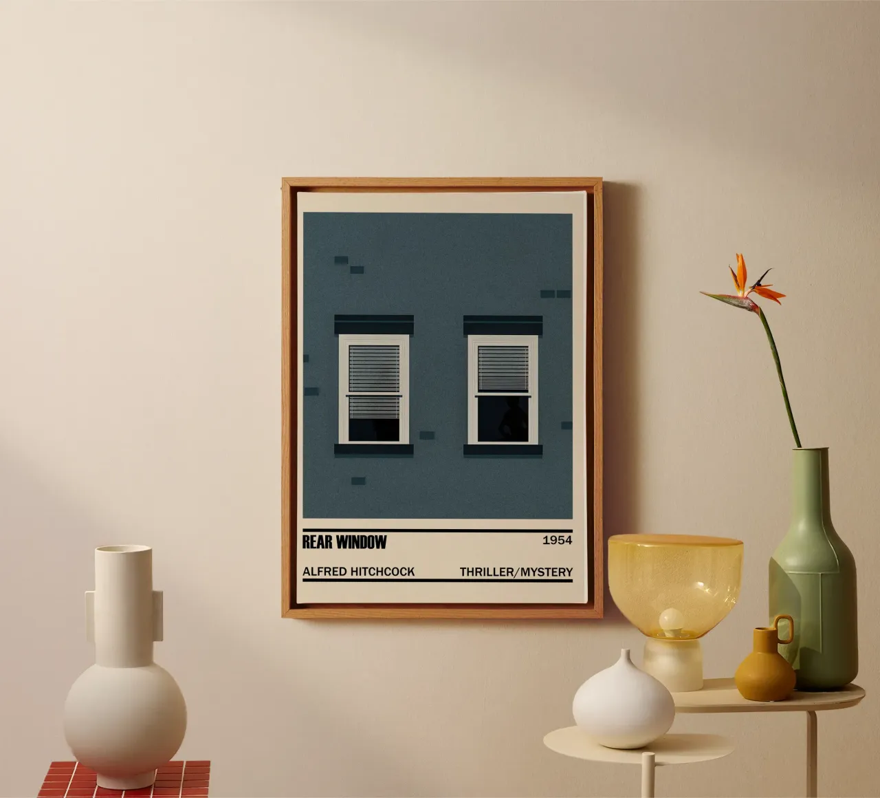 Rear Window tela con Cornice a cassetta da TheArtstudio