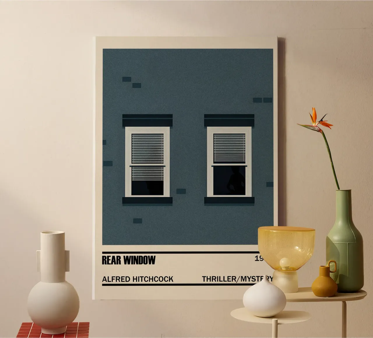 Rear Window tela con Cornice a cassetta da TheArtstudio
