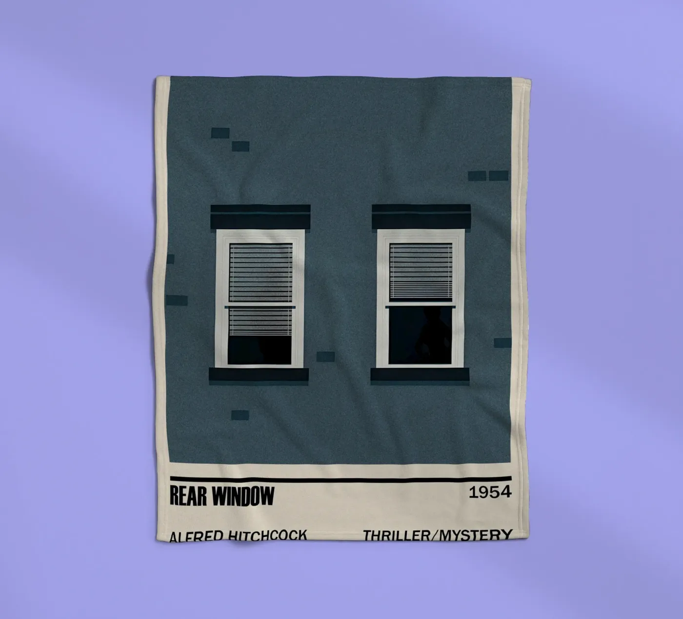 Rear Window fleecedeken van TheArtstudio