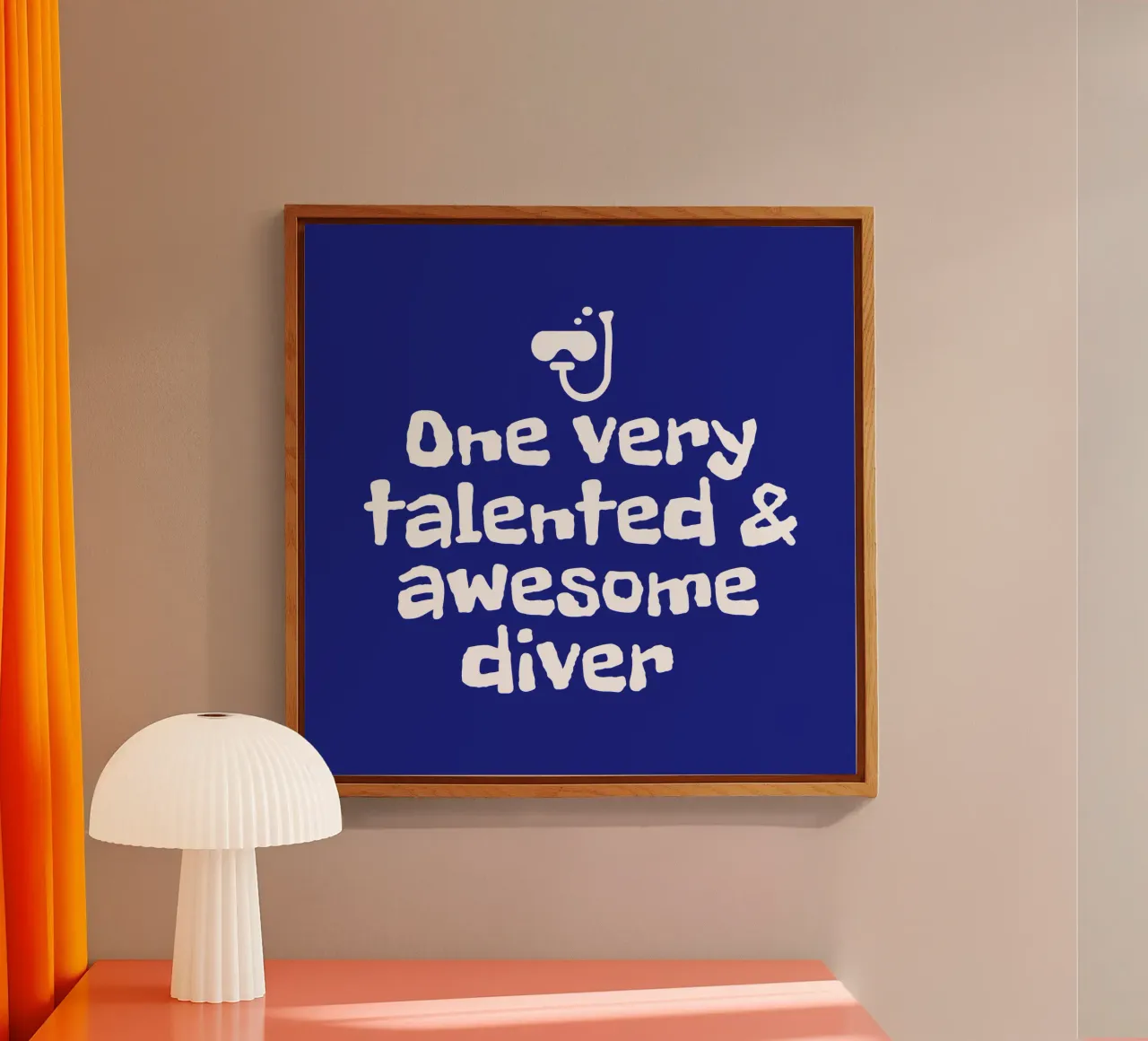 One very talented and awesome diver acrylic glass by happieeagle