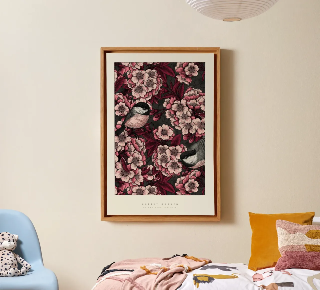 Katerina Kirilova - Kersentuin donker canvas met Baklijst van The Artcircle
