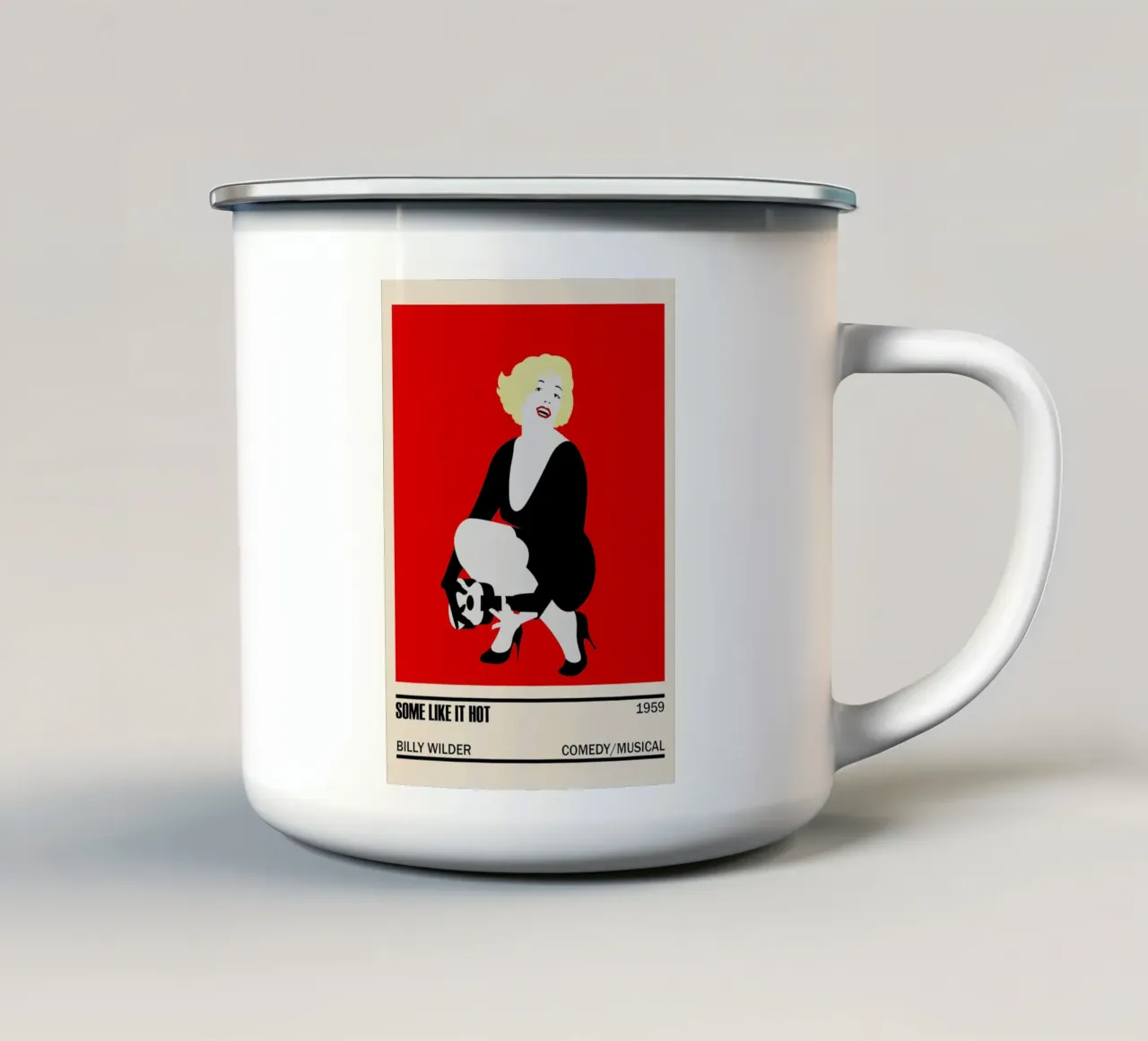 Some Like It Hot emaille mok van TheArtstudio