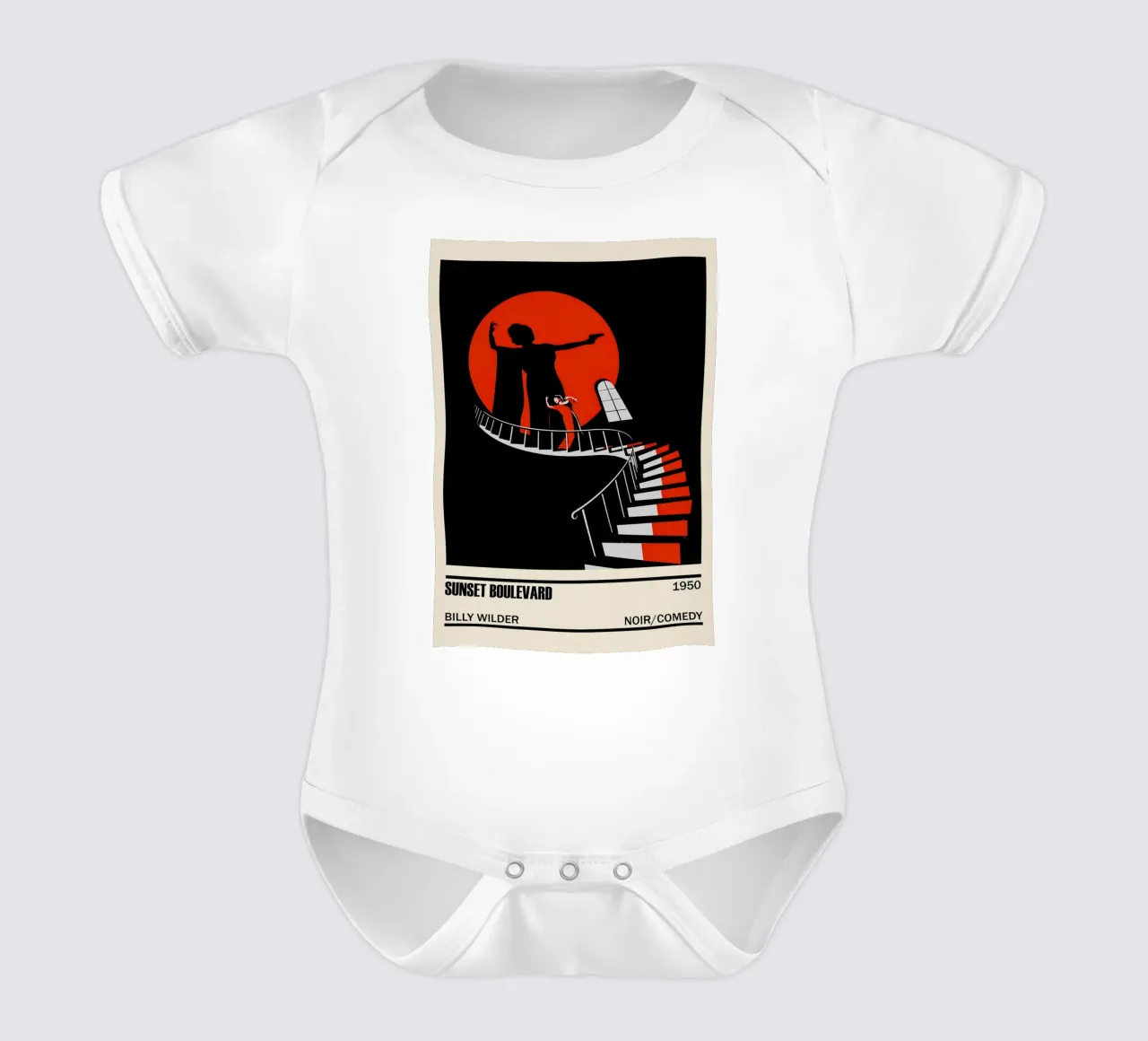 Sunset Boulevard body neonato maniche corte da TheArtstudio