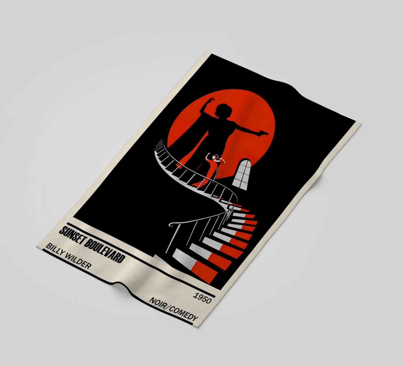 Sunset Boulevard beach towel by TheArtstudio