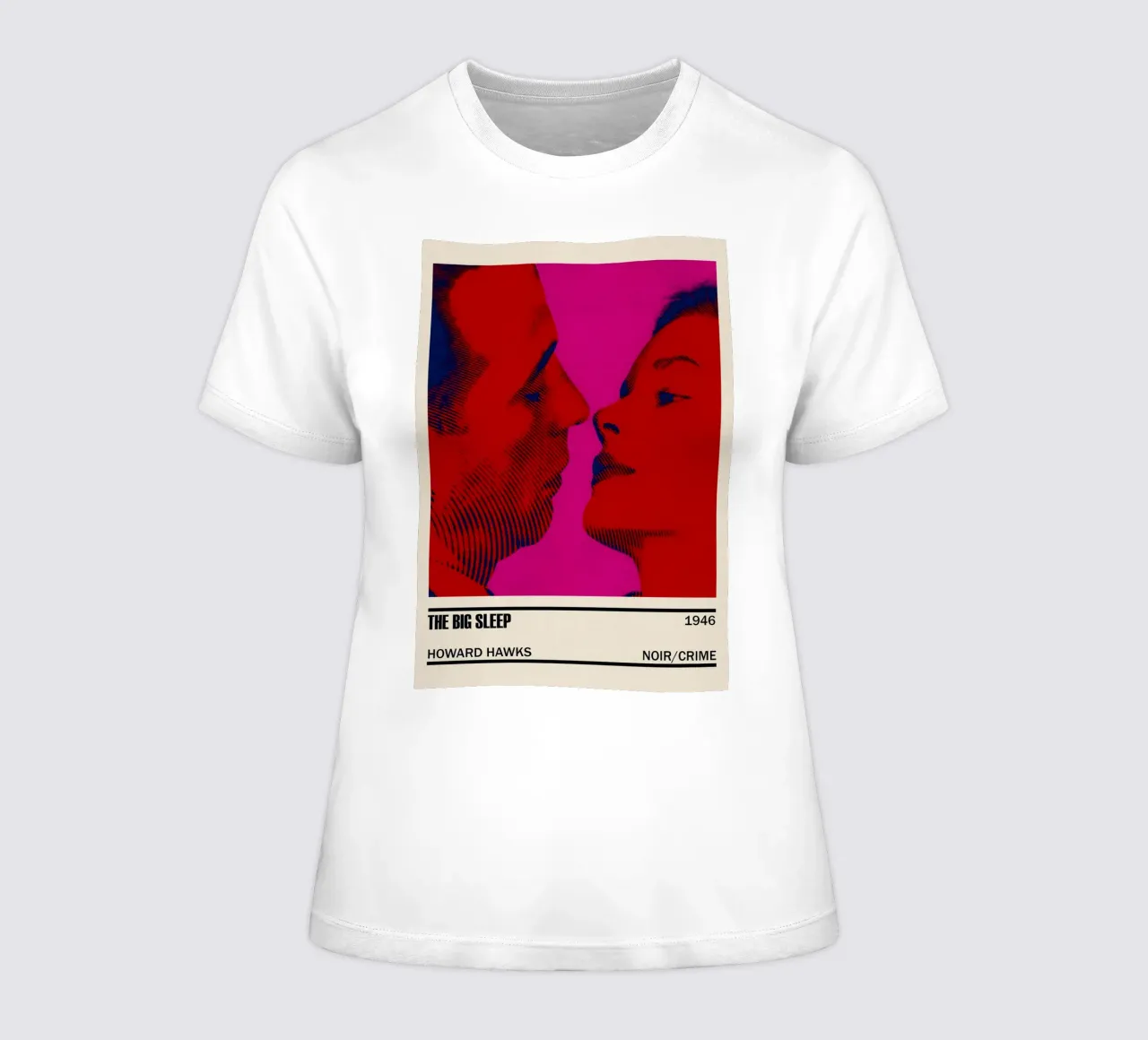 The Big Sleep women's fitted t-shirt by TheArtstudio