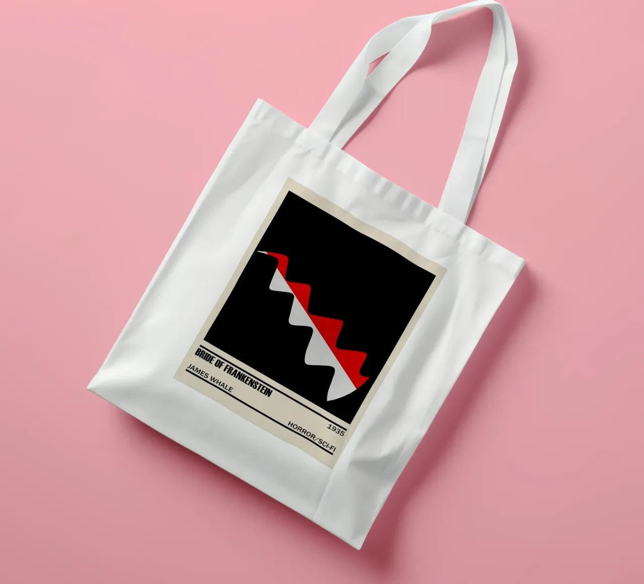 The Bride of Frankenstein borsa in juta da TheArtstudio