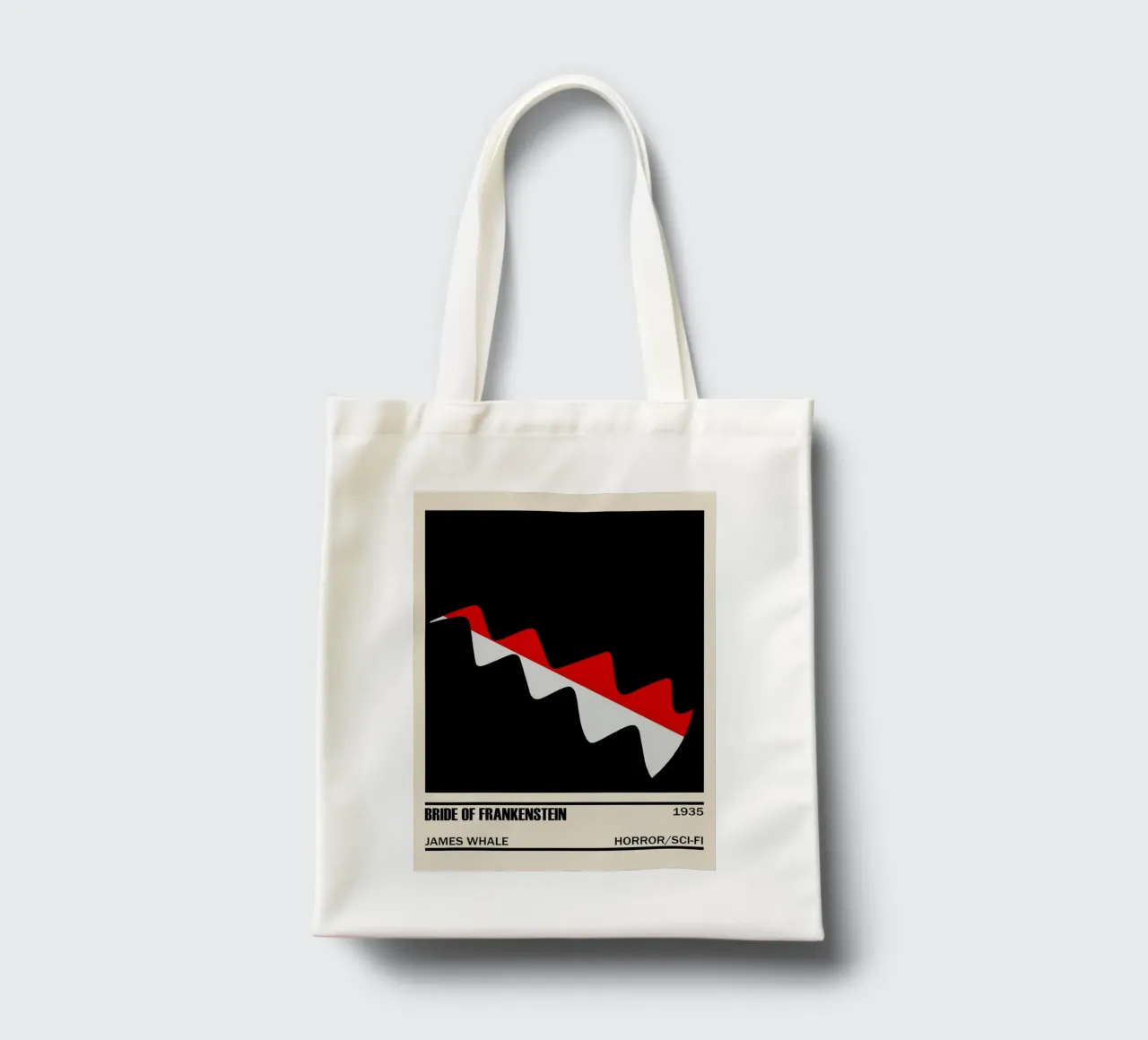 The Bride of Frankenstein borsa in juta da TheArtstudio