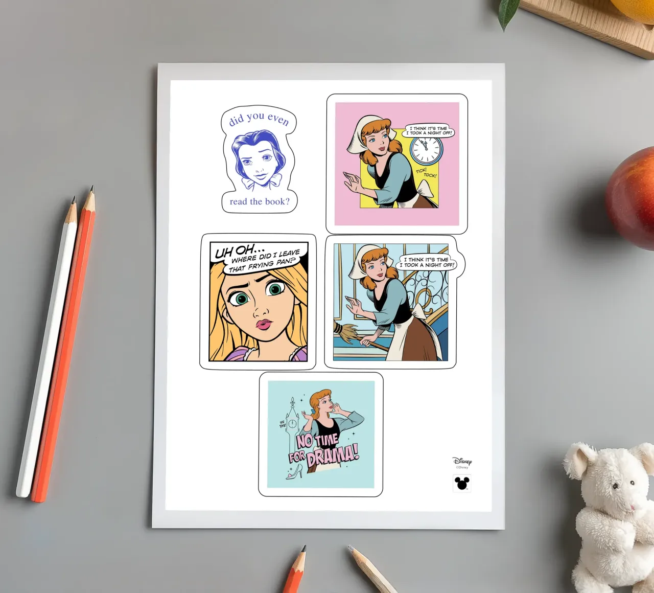 Prinzessinen Retro sticker sheet by DISNEY PRINCESS - Sticker Shop