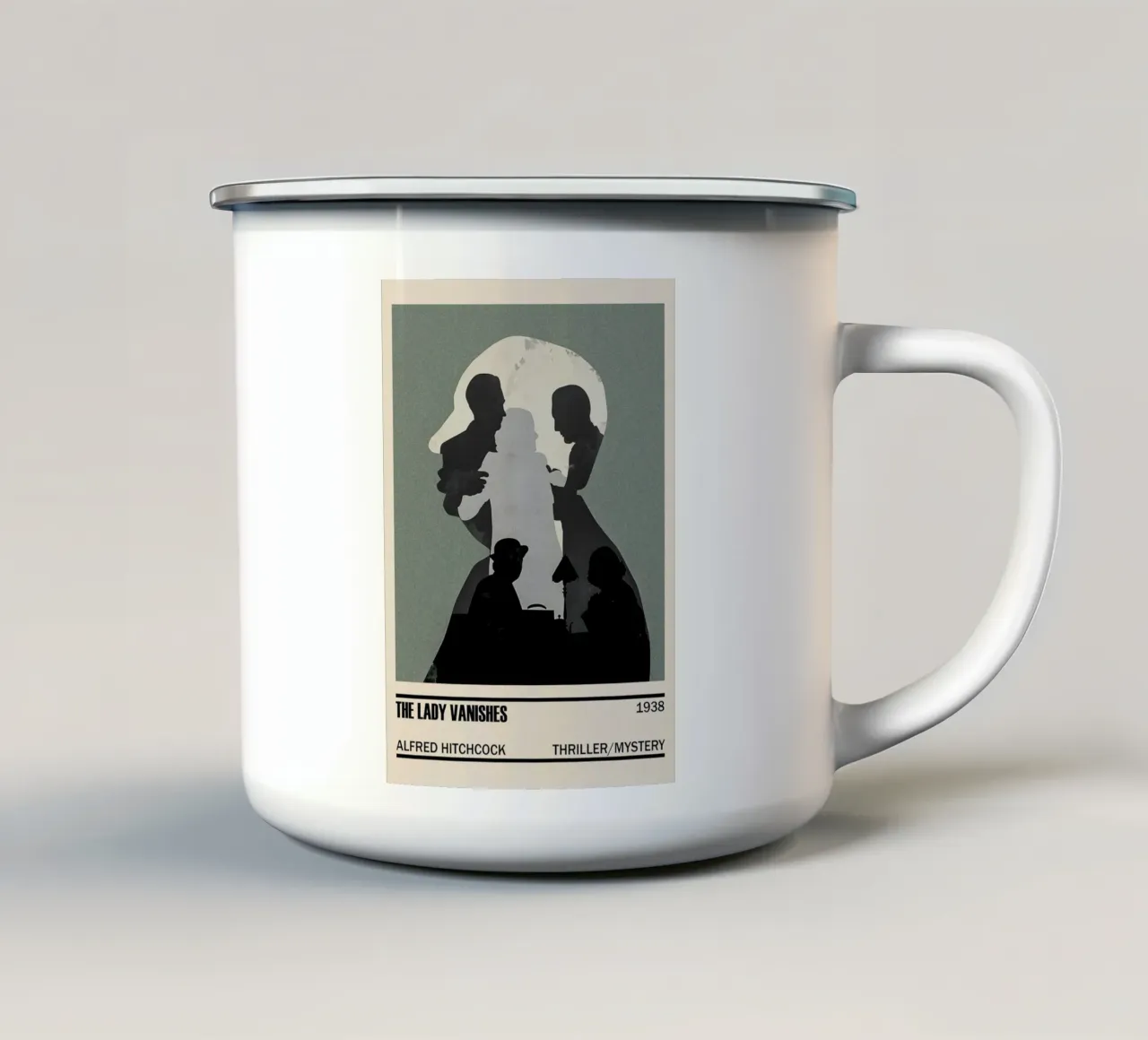 The Lady Vanishes tazza in smalto da TheArtstudio