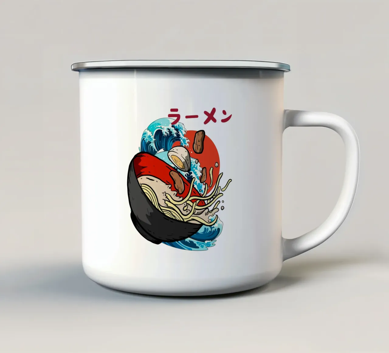 delizioso ramen tazza in smalto da yukihana