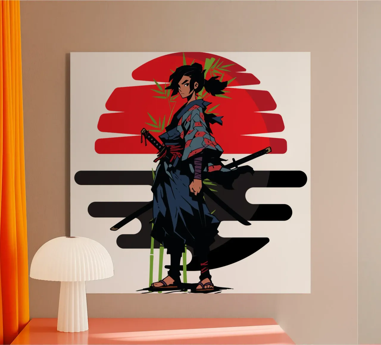 samurai adolescente plexiglass da yukihana