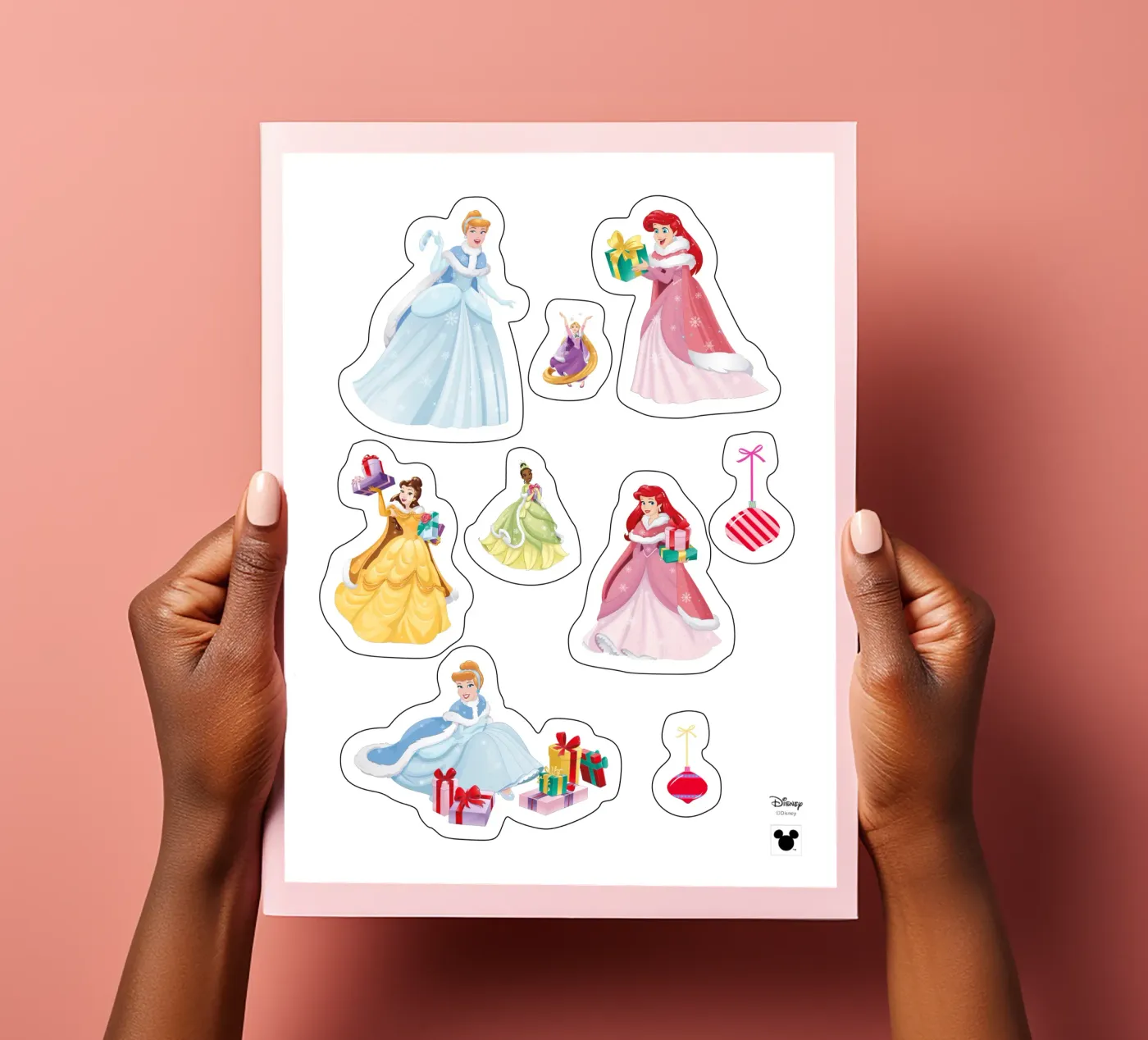 Christmas Princess foglio adesivo da DISNEY PRINCESS - Sticker Shop