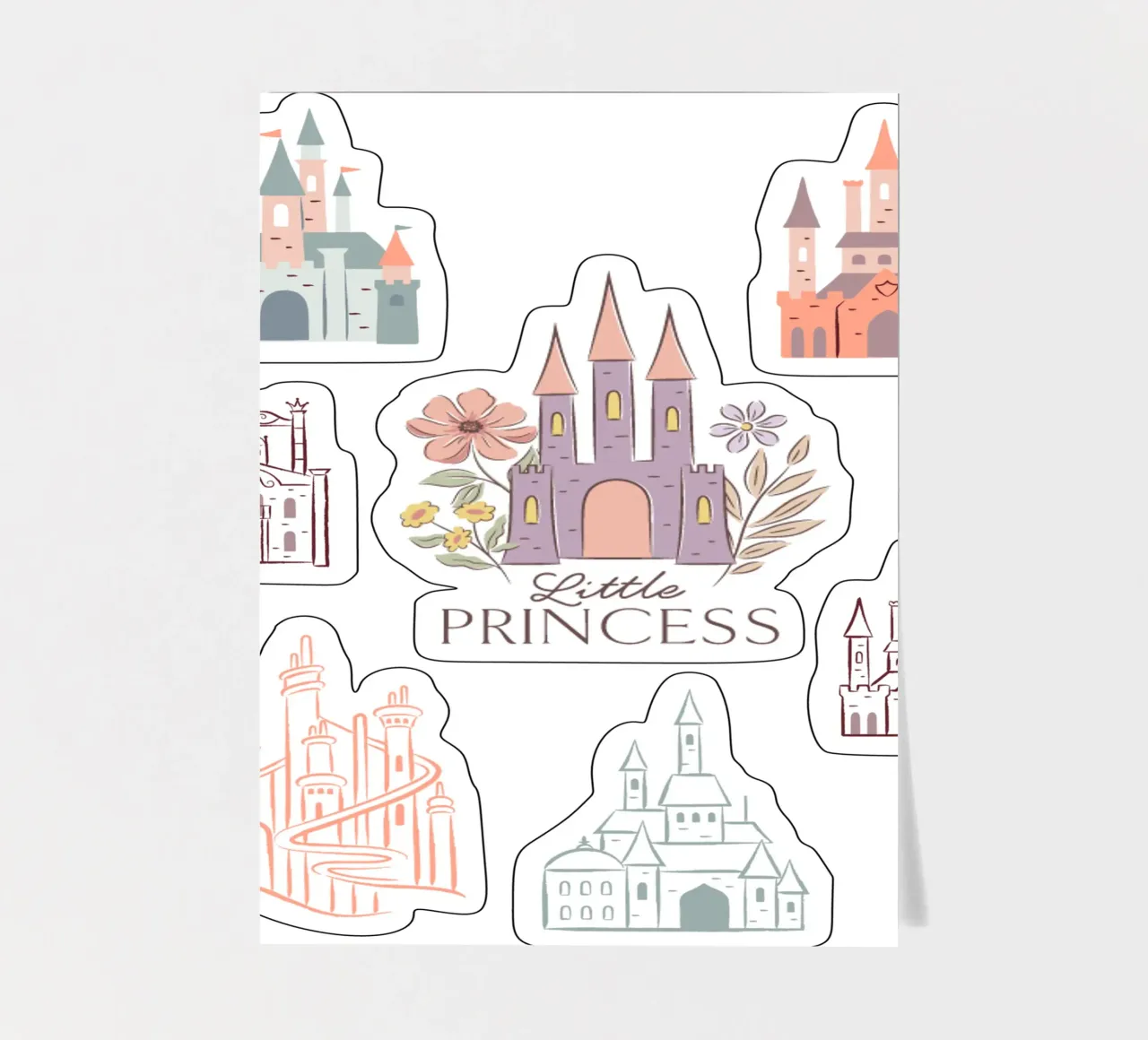 Prinzessinnen Schlösser sticker sheet by DISNEY PRINCESS - Sticker Shop