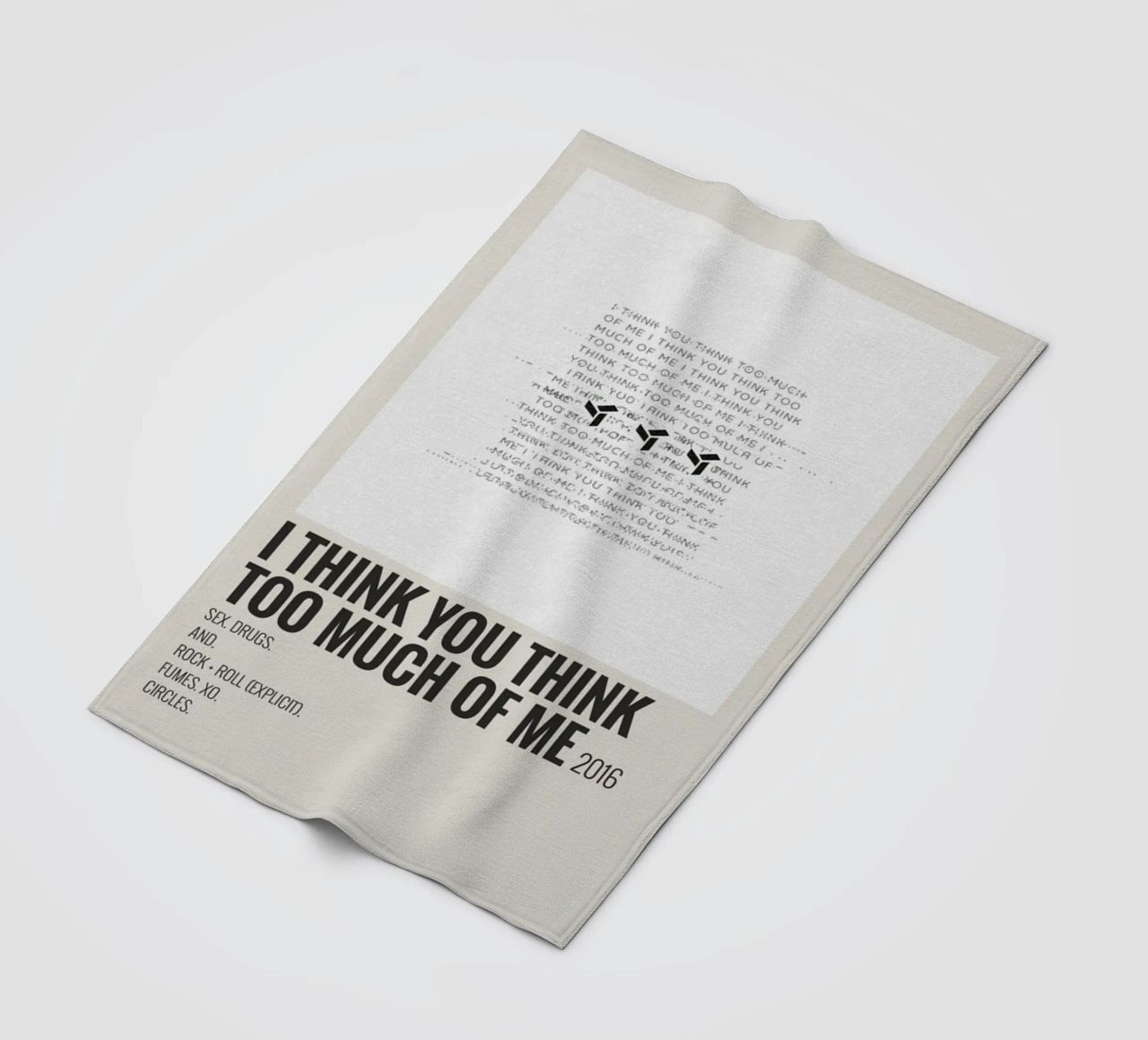 I THINK YOU THINK TOO MUCH OF ME coperta in pile da SoundStudio