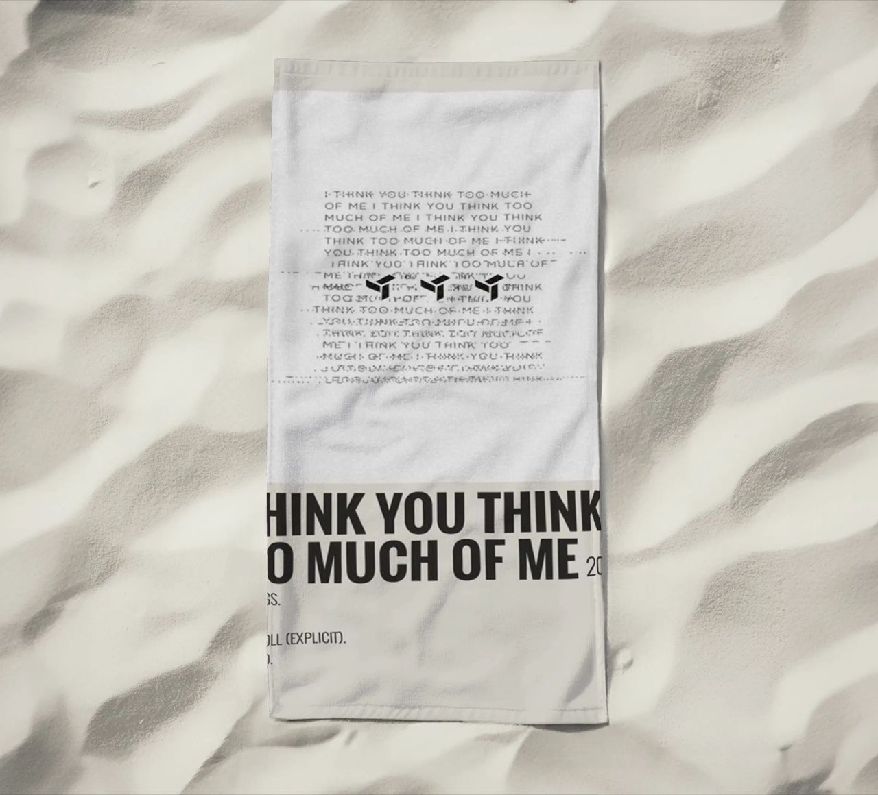 I THINK YOU THINK TOO MUCH OF ME telo mare da SoundStudio