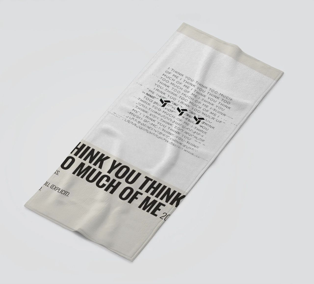I THINK YOU THINK TOO MUCH OF ME telo mare da SoundStudio