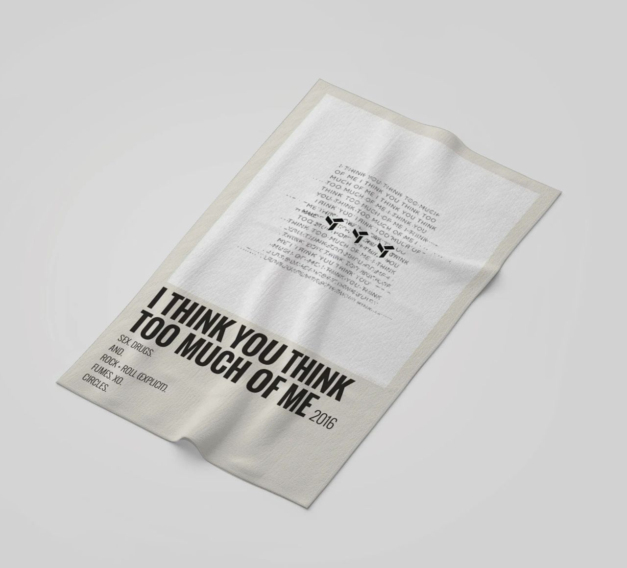 I THINK YOU THINK TOO MUCH OF ME telo mare da SoundStudio
