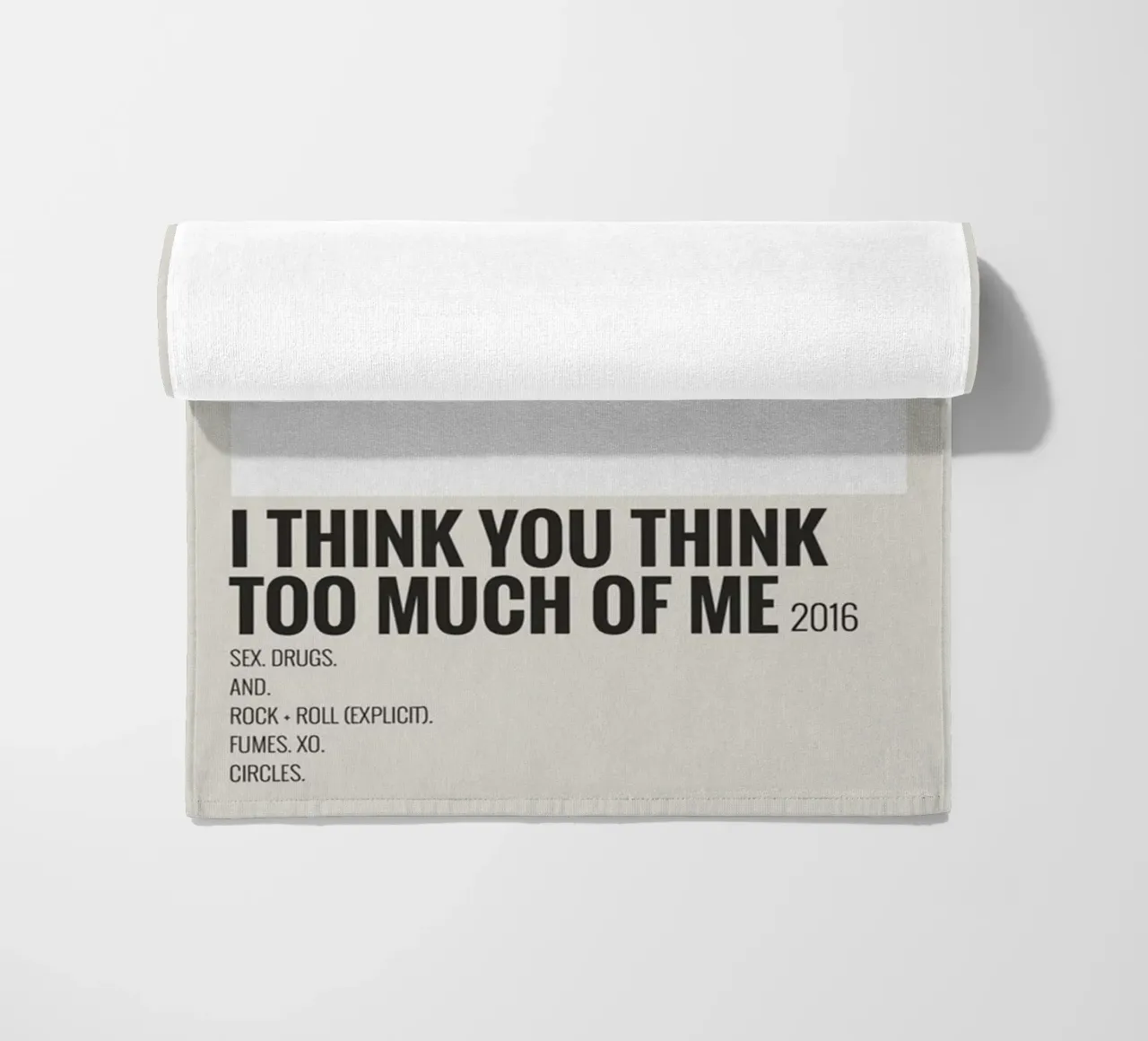 I THINK YOU THINK TOO MUCH OF ME telo mare da SoundStudio