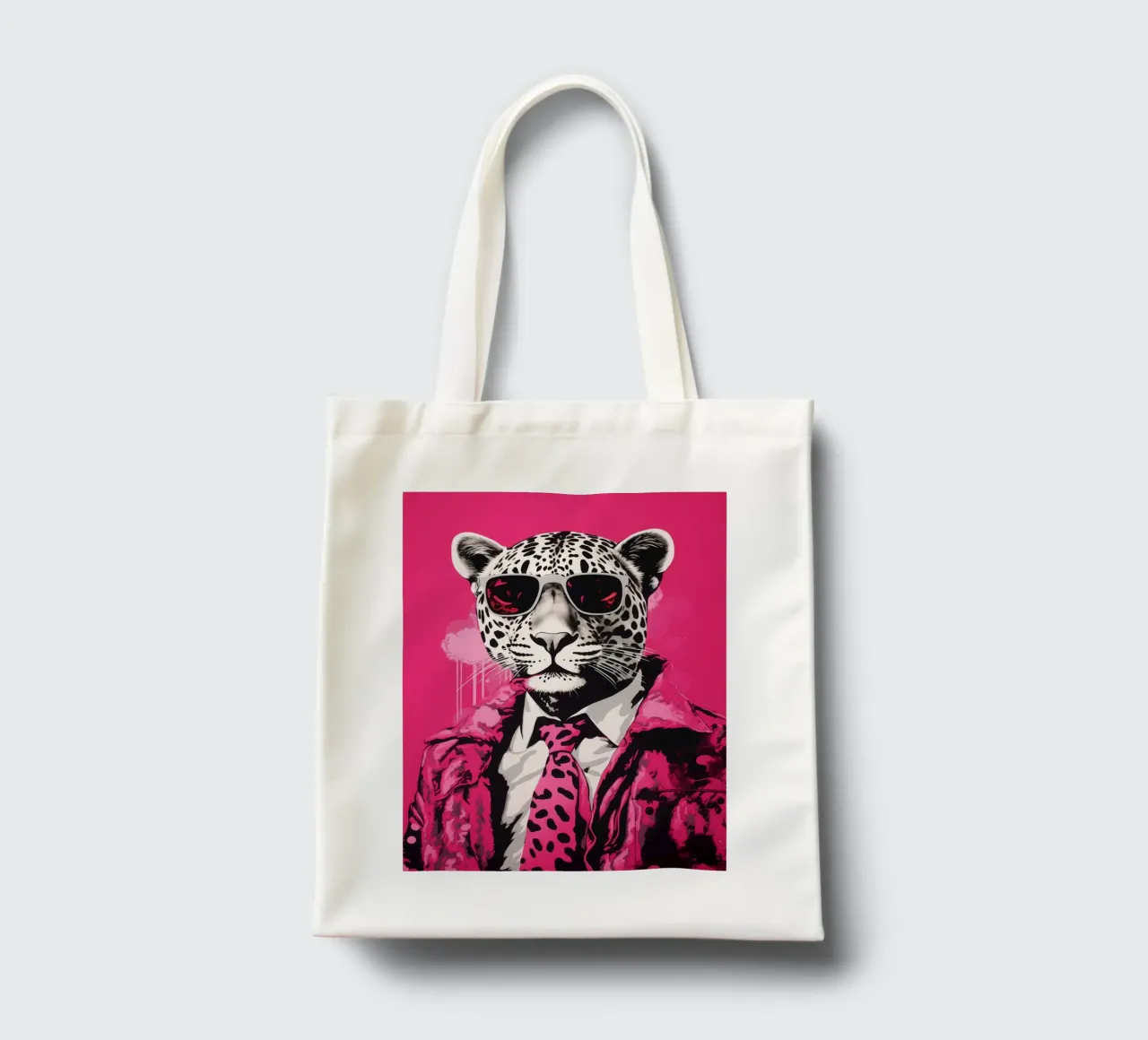 Boss della Pantera Rosa con occhiali da sole | Pop Art borsa in juta da Autofocus