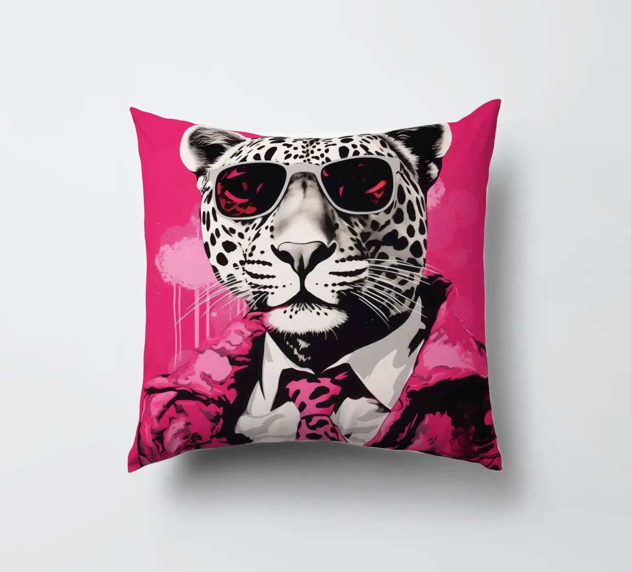 Boss della Pantera Rosa con occhiali da sole | Pop Art cuscino da Autofocus