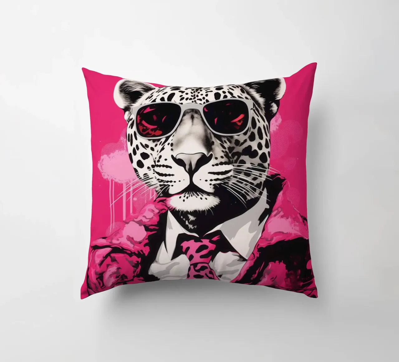 Boss della Pantera Rosa con occhiali da sole | Pop Art cuscino da Autofocus