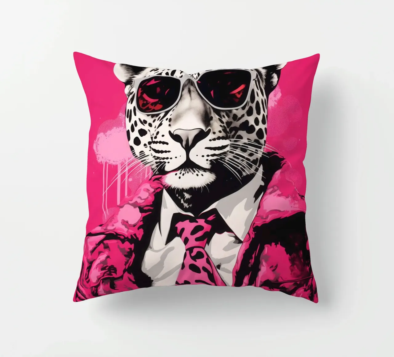 Boss della Pantera Rosa con occhiali da sole | Pop Art cuscino da Autofocus