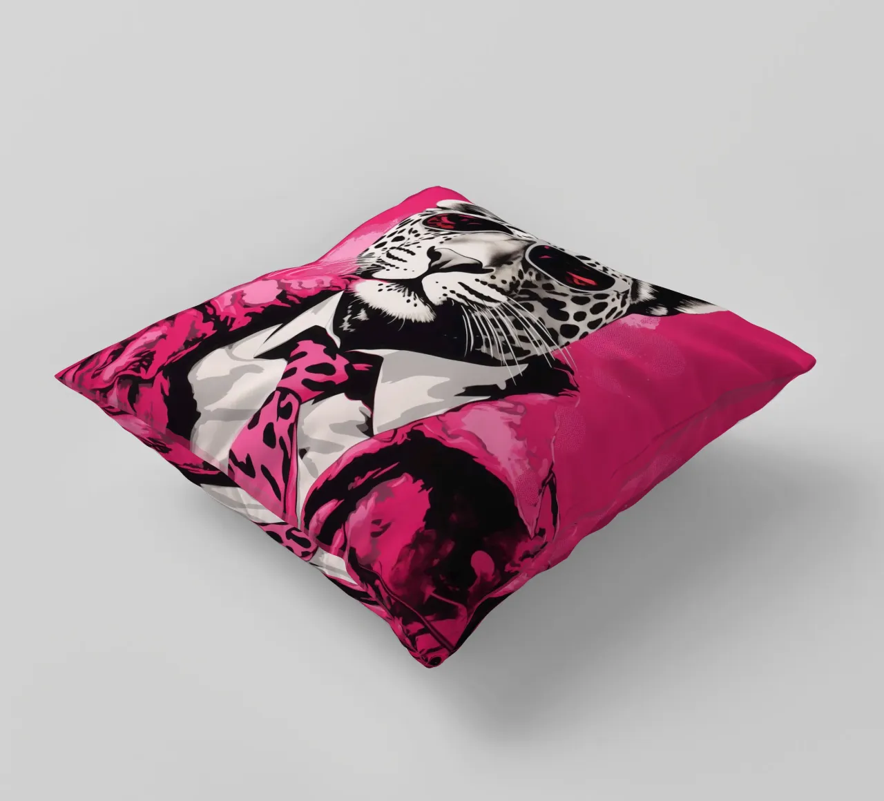 Boss della Pantera Rosa con occhiali da sole | Pop Art cuscino da Autofocus