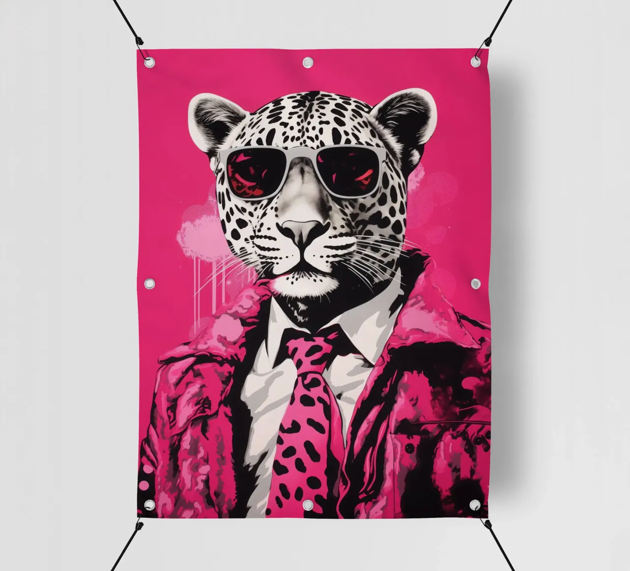 Boss della Pantera Rosa con occhiali da sole | Pop Art telo in pvc da Autofocus