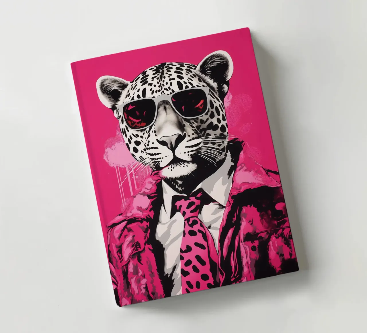 Pink Panther Boss with sunglasses | Pop Art notebook by Autofocus